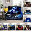 New Solo Leveling Comics Customized Blanket Plush Flannel Decoration Bed Home Throw Sofa Blankets Unisex Children Boys Gifts