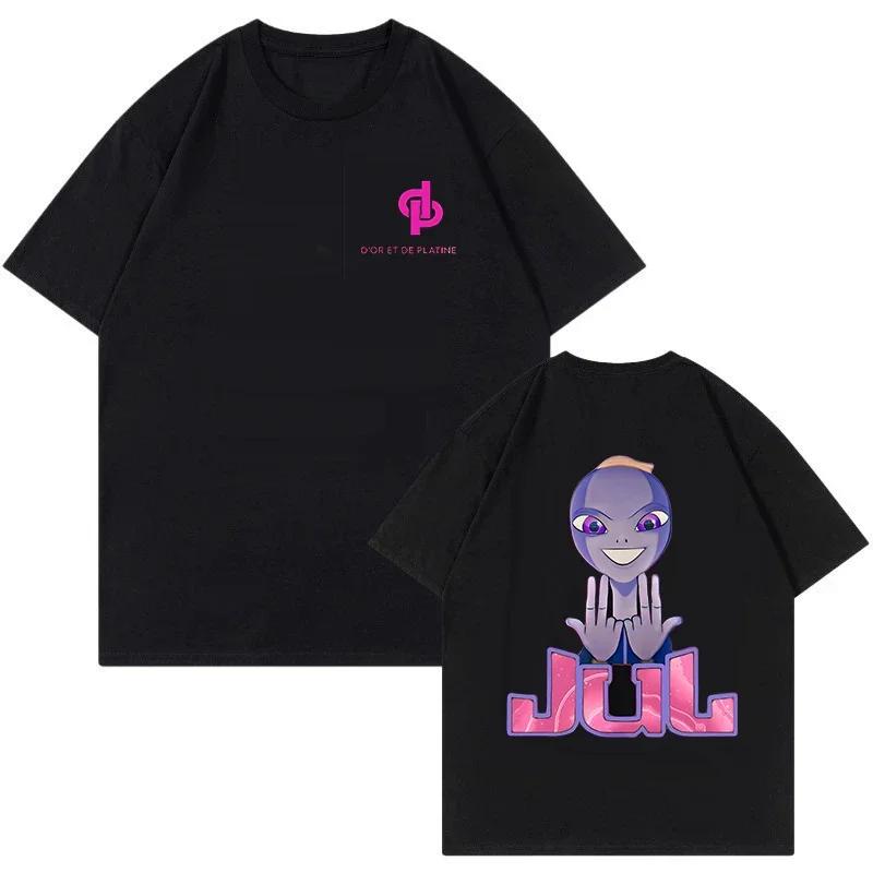 Rapper Jul Graphic Vintage Tshirt Unisex Women Fashion Hiphop T Shirt Funny Summer Short Sleeve Tshirts Aesthetic Streetwear