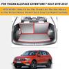Индивидуальный коврик в багажник для VOLKSWAGEN VW Tiguan Allspace Adventure 7-местный 2019-2025 Аксессуары для интерьера Ковер Кожаный коврик