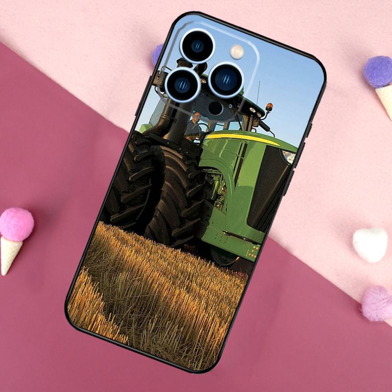 Фермерский Трактор Чехол для iPhone 15 16 Pro Max 11 12 13 Mini 14 15 Pro Max 15 Plus XR 16e Задняя Крышка Телефона