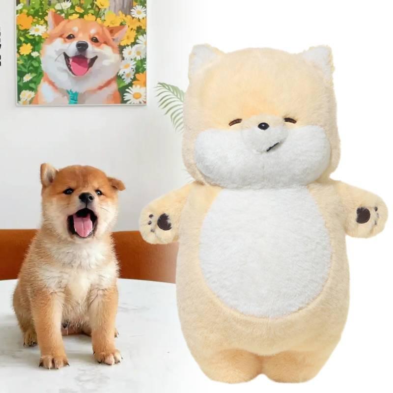 Soft And Cuddly 46cm Shiba Inu Plush Doll Charming Dog Hugging Pillow For Kids