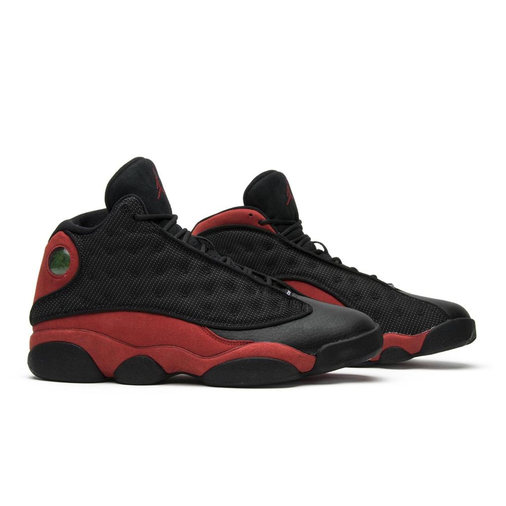 Air Jordan 13 Retro 'Bred' 2017 (Unisex) Black / True Red / White Vintage Basketball Shoes 414571 004