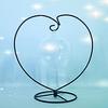 1 Set Display Stand Hollow Detachable Heart-shaped Desktop Decorative Ornament Iron Stand Home Decoration
