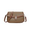 Bag Women's Fashionable Versatile Leather Bag New High-end Shoulder Oblique Span Bag Simple Foreign Texture Trendy Bag