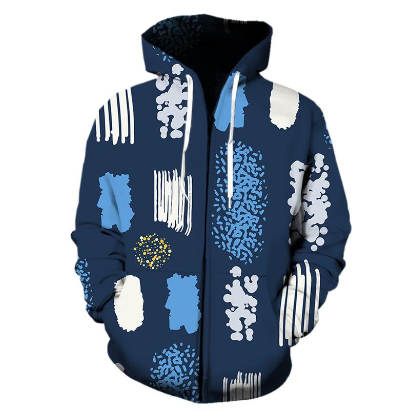 Пуловер с 3D принтом граффити для мужчин и женщин с капюшоном, повседневная толстовка на молнии с длинными рукавами, верхняя одежда унисекс, уличная одежда, мужские толстовки