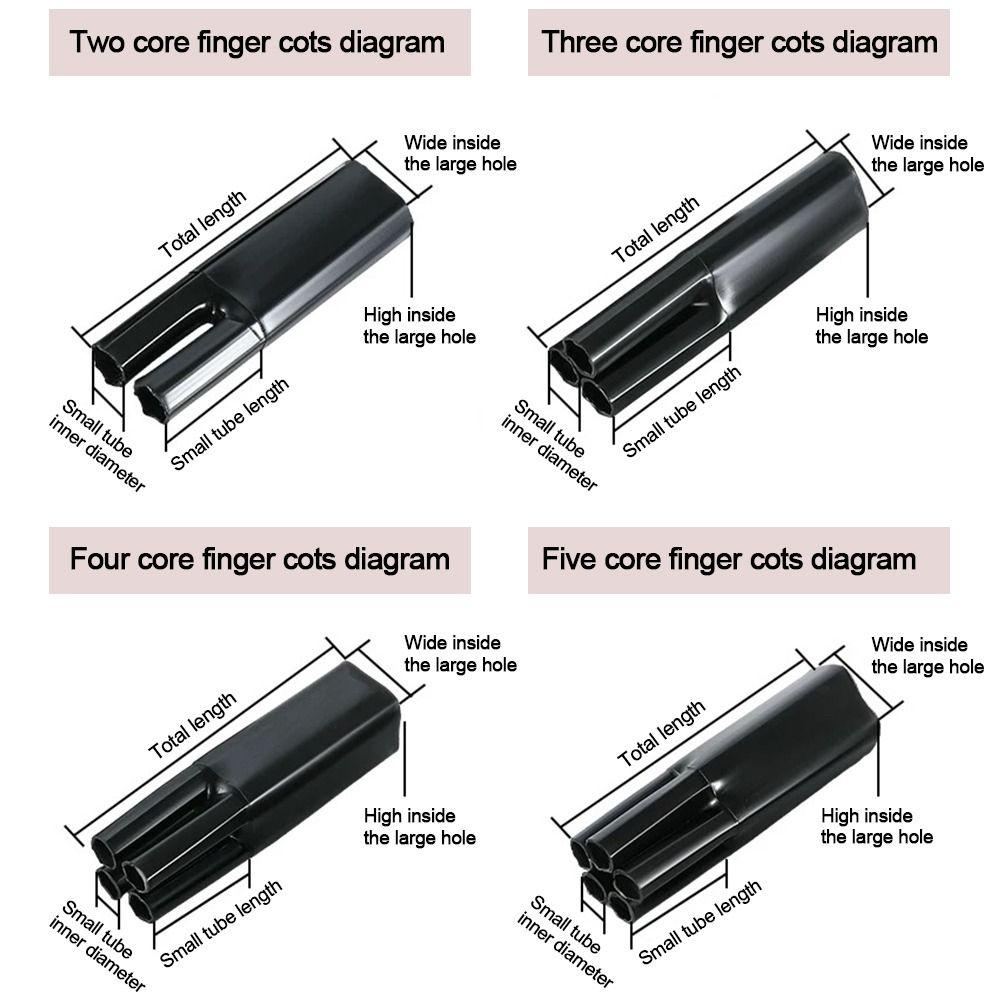 Новая 2/3/4/5/жильная термоусадочная трубка Водонепроницаемая с клеем Изоляционная гильза Черный Разделитель ответвлений
