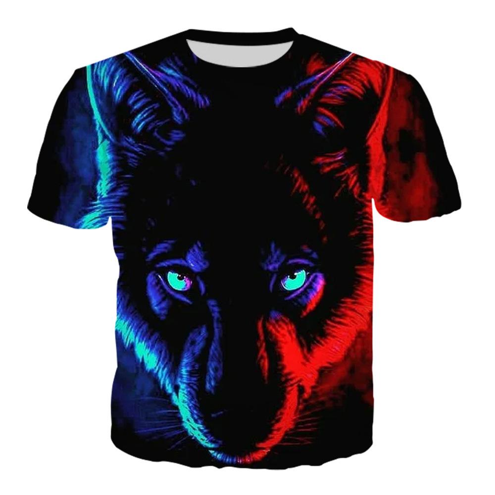 Summer 3D Digital Eagle Printed Tops Fashion Plus Size Short Sleeve T-shirt