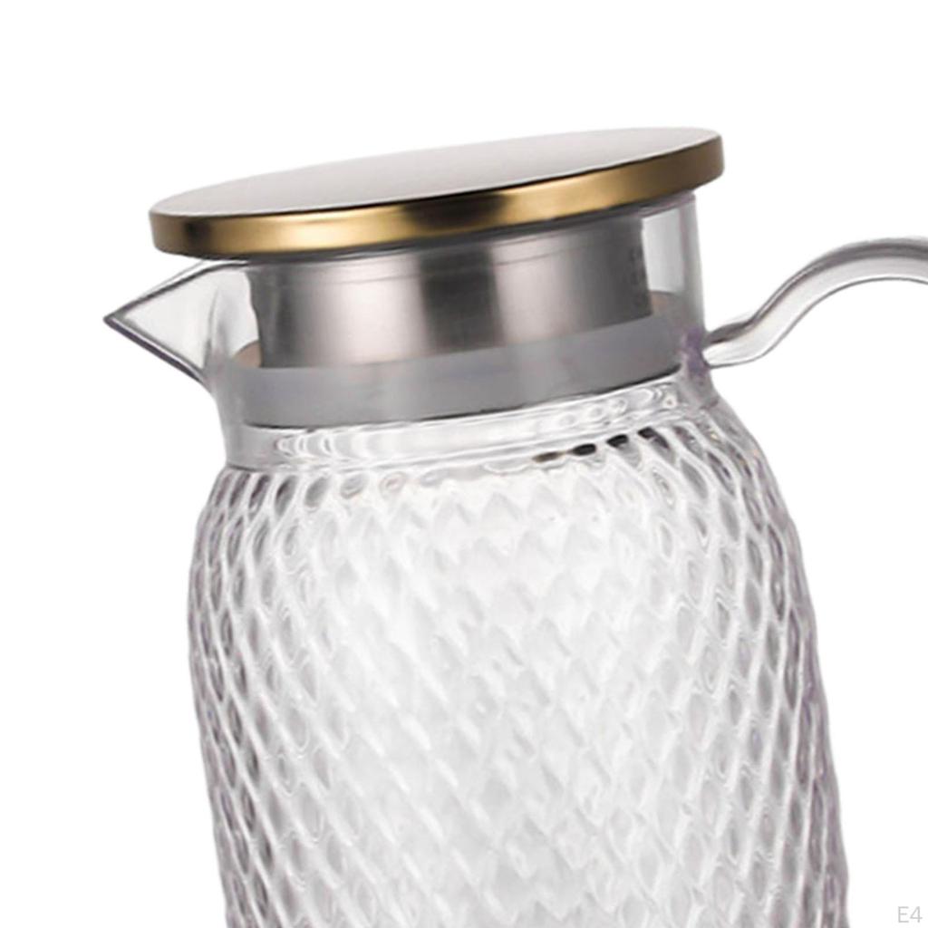 Кувшин для напитков, холодный графин с ручкой, прозрачное кафе для послеобеденного чая