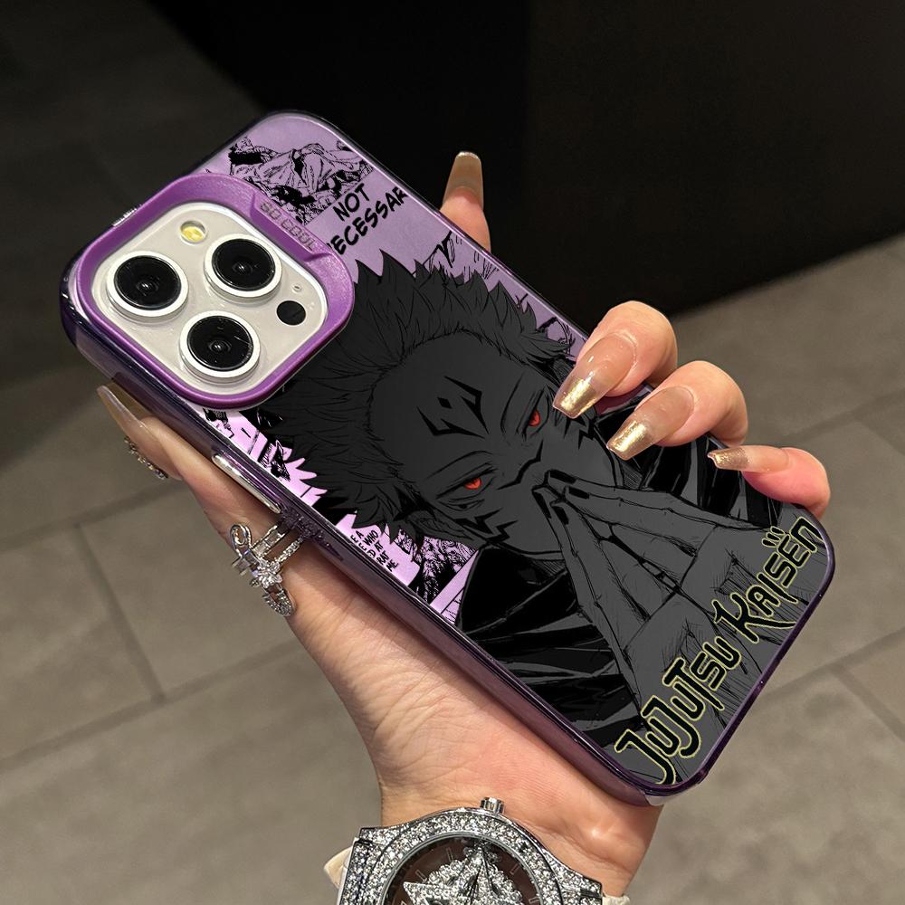 Чехол для телефона Сукуны из Jujutsu Kaisen для Samsung Galaxy S26 S25 Edge S24 S23 S22 S21 FE S20 Ultra Plus 5G Серебряный Жесткий Чехол