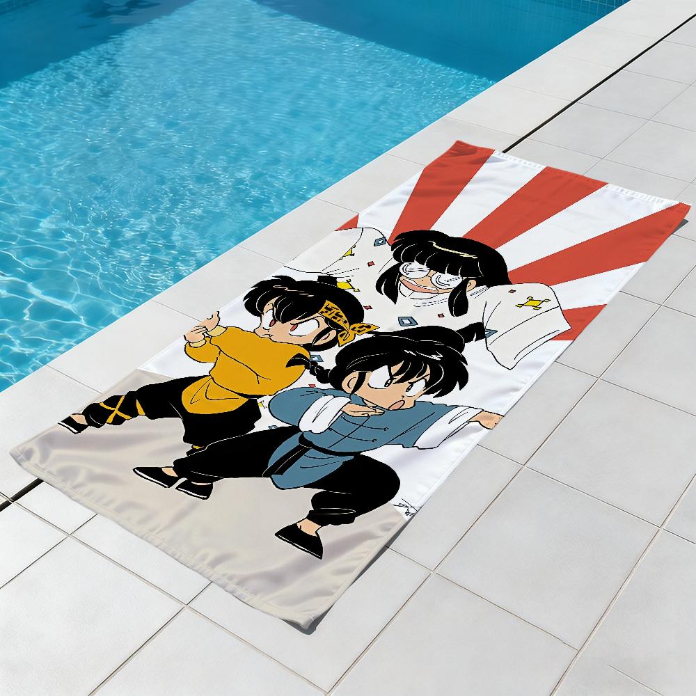 R-ranma-a аниме милое Полотенце Пляжное Быстросохнущее Мягкое Бассейн Полотенца Подарок для Путешествий Спортзал Душ Кемпинг спорт