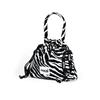 ZEBRA STRING POUCH BAG WHITE