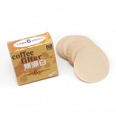 Деревянный круглый капельный бумажный фильтр для кофе, мока, горшок для эспрессо, 100 шт./упак., ситечко для чая