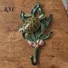 Turtle Wall Hooks for Bathroom 2Pcs Ocean Themed Sea Hook, Decorative Resin Hanger Unique Gift Lovers Bedroom Entryway, Coastal Style Organizer