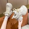 Fashion Summer Breathable Mesh Sneakers Thick Bottom Sports Shoes 2025 New Women Wedges Casual Chunky Shoes High Platform Sneakers