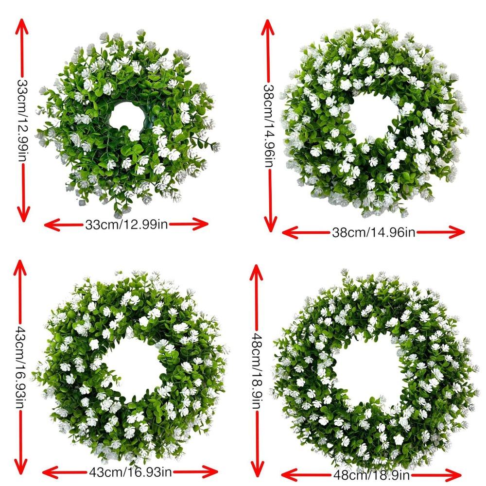 Eucalyptus Artificial Wreath 33cm Fake Flower New Simulation Flower Wreath Wedding Decor