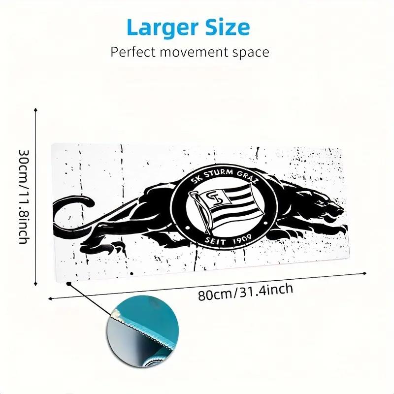 Sportklub Sturm Graz Print Cushion Non-slip Laptop Tablet Big Mousepad XXL Mat Mini PC Playmat With Lock edge