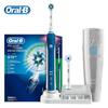 Oral B Pro 4000 Electric Toothbrush 3D Clean Sonic Tooth Brush Inductive Charge Waterproof 4 Cleaning Modes with Travel Box