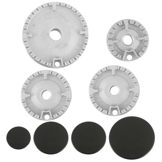 8Pcs Gas Stove Burner Cover Easy Installation High Temp Resistant Electric Stove Cover for Samsung for LG for MATAG Stovetop