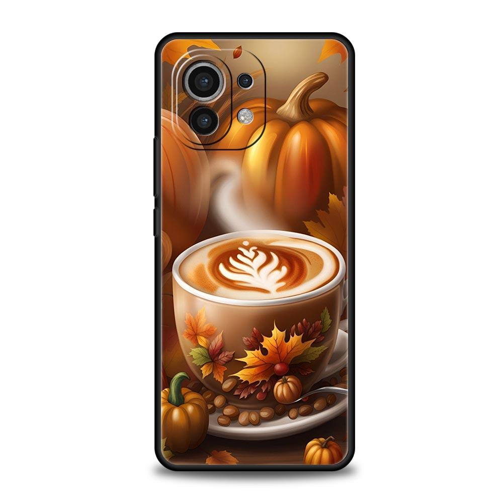 Чехол для телефона 'Тыква Осенние Листья Кофе' для Xiaomi Mi 17 Pro Max 15 14 13 12 11 Ultra 15T 14T 13T 12T Pro Lite Мягкий ТПУ