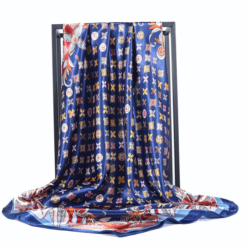 High-quality Luxurious Silk Scarves Headband Scarfs Neck Scarf For Women Chain Silk Scarf Women's Decorative Shawl