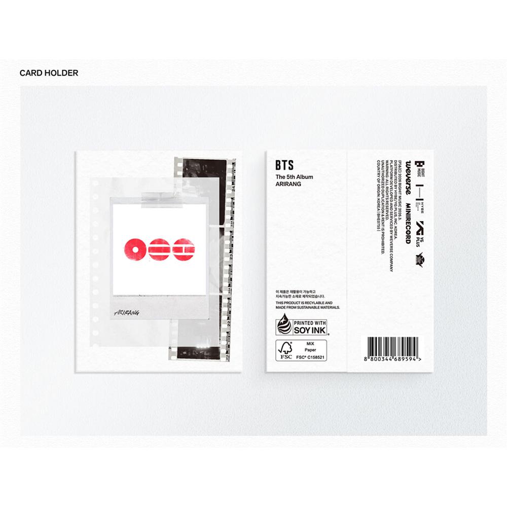 BTS ARIRANG Kpop Альбом CD Фотокарточка Официальная Запечатанная Версия Weverse