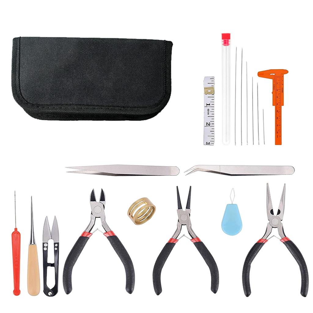 Набор инструментов для изготовления ювелирных изделий Ювелирные инструменты Набор инструментов для бисероплетения Набор ювелирных плоскогубцев для деревообработки и изготовления ожерелий ручной работы