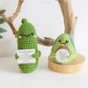 12 X 4cm Handmade Emotional Pickled Cucumber Doll with a Positive Card
