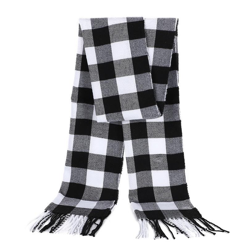 New Autumn And Winter Men'S Versatile Fashion Trend Tassel Scarf Shawl For Warmth Solid Color Thick Wool Good Quality High Cost-Effectiveness
