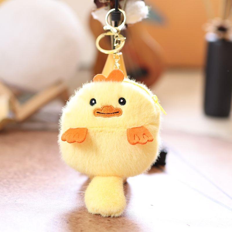 Panda Plush Capybara Keychain Animal Pendant Soft Stuffed Doll Kids Gift Toy