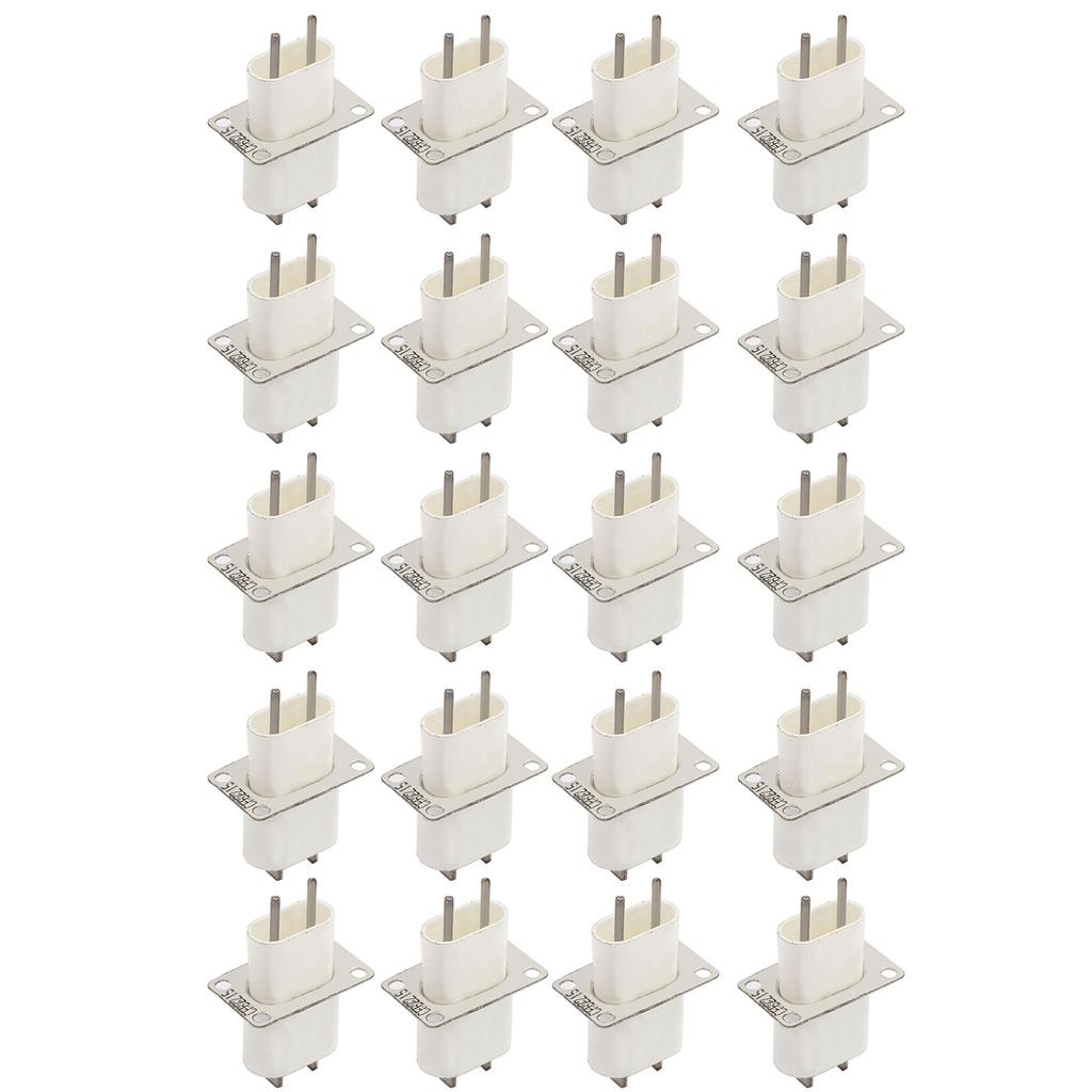 Упаковка из 20 штук Магнетронные штыревые разъемы для микроволновой печи Запасные части Набор для ремонта микроволновой печи Магнетронный штекер для микроволновой печи