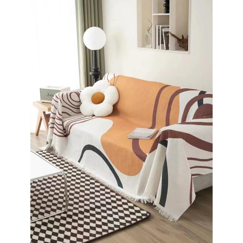 Диванное полотенце в скандинавском стиле, полностью покрытый тканью, чехол для дивана, подушка для гостиной, чехол для дивана Four Seasons Universal