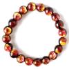 Стеклянный браслет Kerama Sunset Orange Firefly для мужчин и из коллекции Kerama Inner Glow-in-the-dark для женщин, 10 мм, Острова, Окинава, Диаметр прибл.. 16.5см