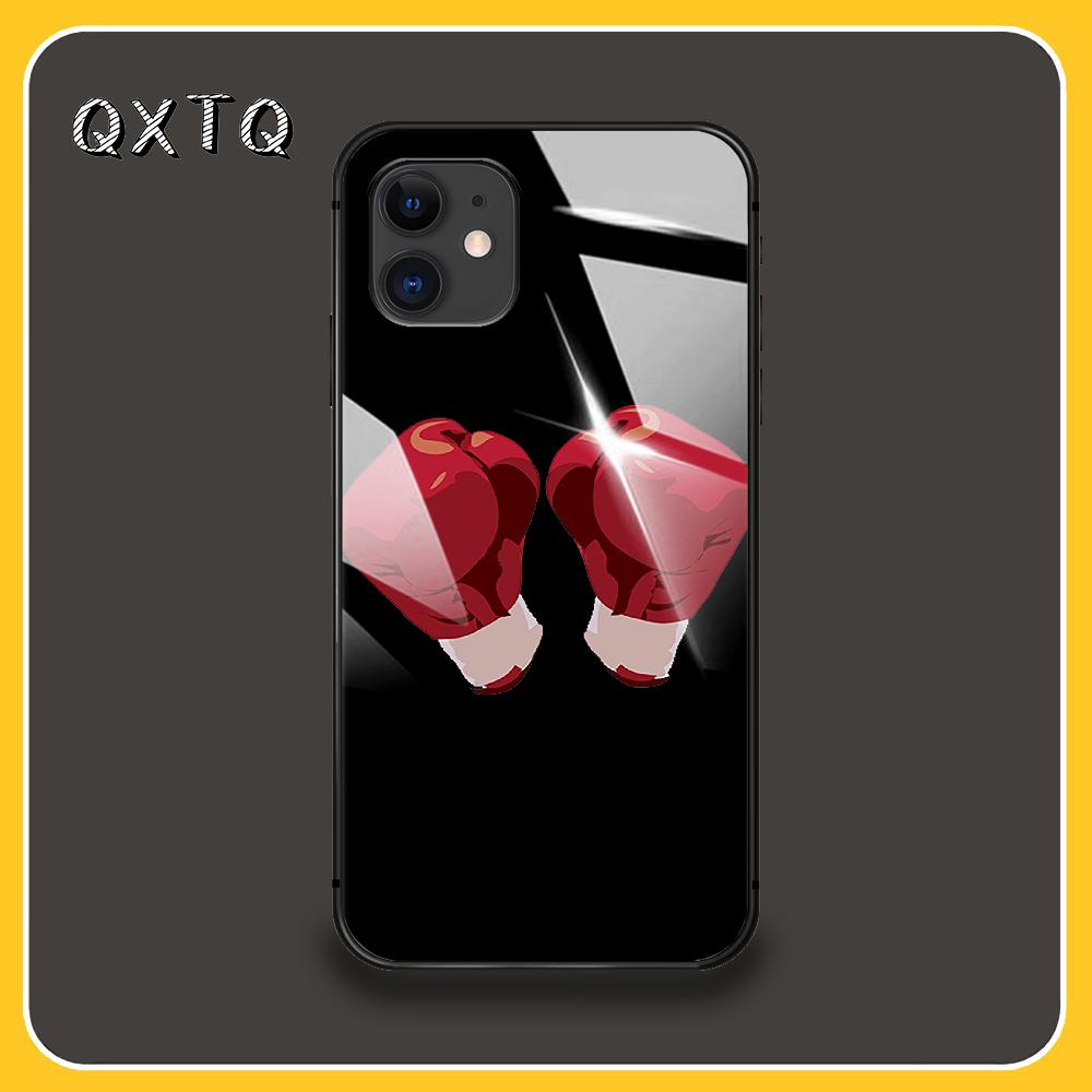 Модные боксерские перчатки, чехлы и обложки для мобильных телефонов, стеклянный чехол для iPhone, Xiaomi, Redmi, Samsung, Galaxy Note S, 12, 13, 14, 15, 21, 22, 5G, Pro, Max, Plus