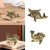Статуэтка рыбы Античная бронза Коллекционная фигурка морского животного Скульптура животного для спальни ТВ-тумба Отель Гостиная Книжная полка