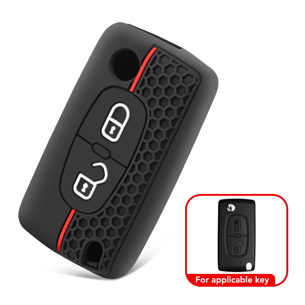2 3-кнопочный чехол для ключа Citroen C-Crosser C3 C4 Picasso Berlingo чехол для Peugeot Partner Tepee 207 307 308 407 брелок