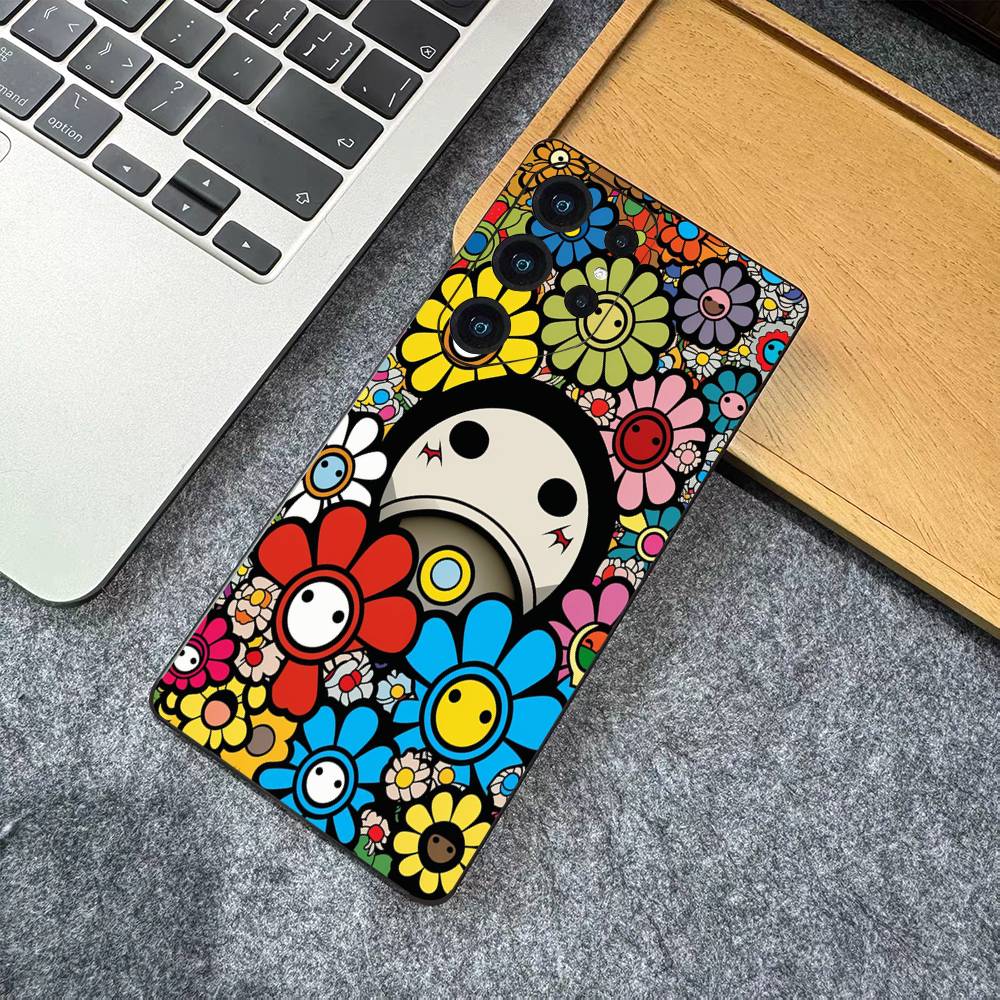 Японский Artisti M-murakami T-takash Чехол для телефона для Samsung S 24 fe 25 Ultra plus 20 lite 21 30 22 23 24 22 Ultra 5G Fundas