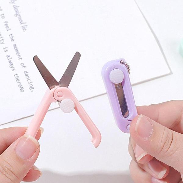 Выдвижные портативные телескопические ножницы для офисных студентов Портативные маленькие ножницы МИНИ-ножницы из нержавеющей стали Детские складные ножницы