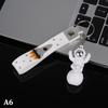 New Astronaut Decor Action Figures And Moon Keychain Resin Astronaut Statue Room Office Desktop Decoration Presents Key Chain