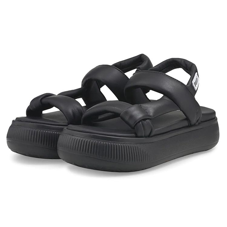 Puma Женские черные замшевые сандалии Mayu Nimbus 383379-02