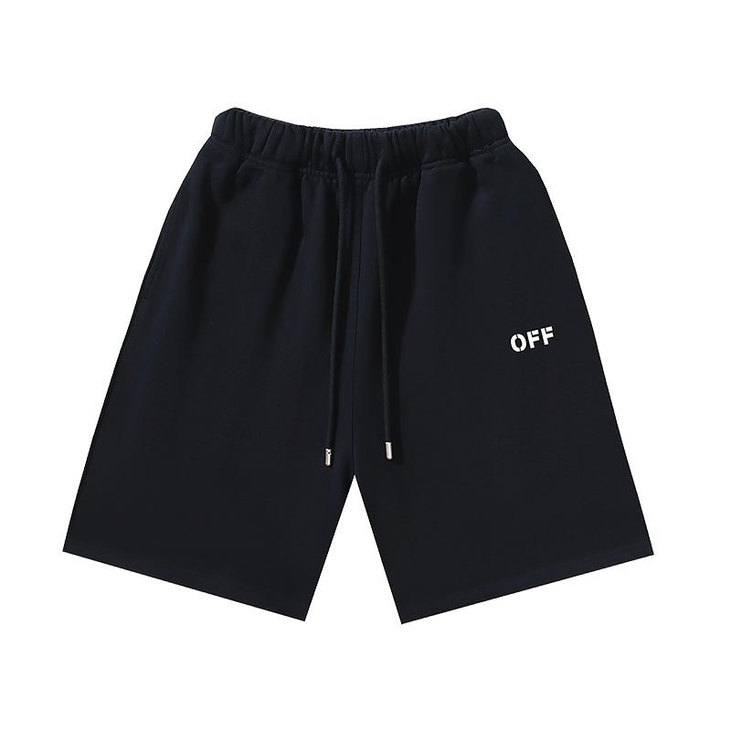 1015 Off-White 2026 Spring/Summer New OW Thick Plate Letter Pattern Printed Men's and Women's Casual Loose Shorts