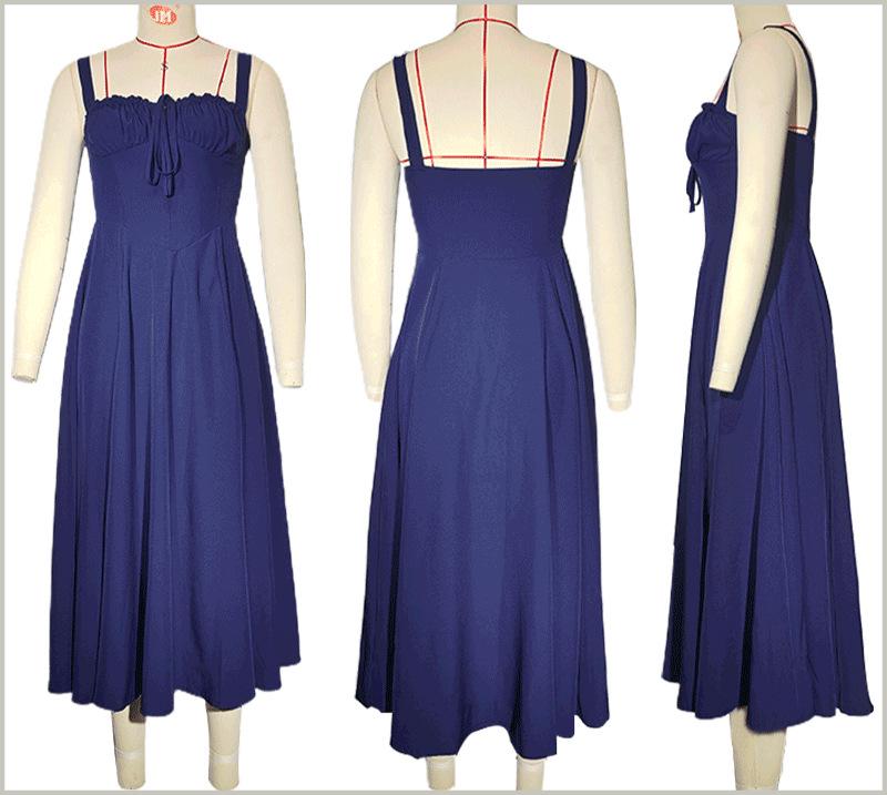 2026 Элегантное французское летнее платье-слинг высокого класса для женщин