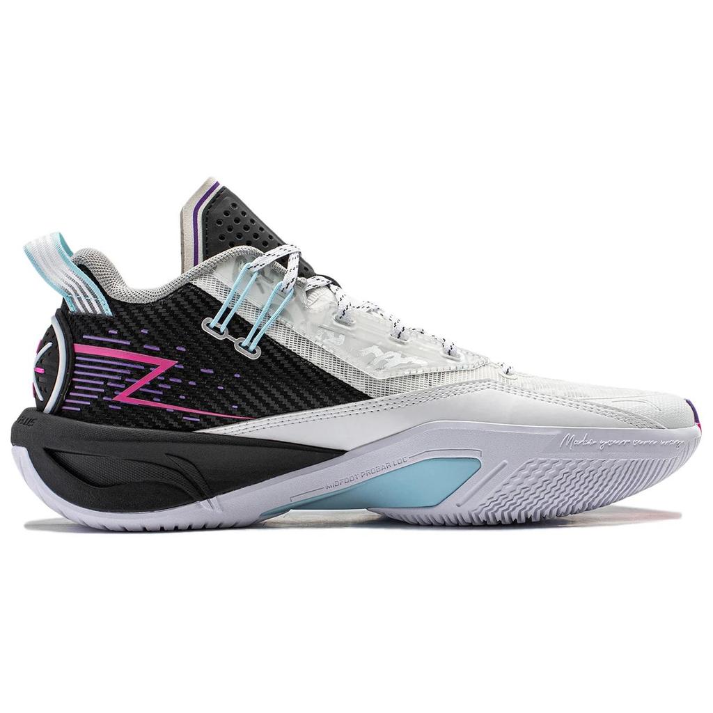 Li Ning Удобные амортизирующие дышащие низкие баскетбольные кроссовки мужские кроссовки черные белые ABPU003-5