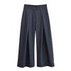 Kaslead New Women clothes Western Style Fashion Simple and Versatile Stripe Wide Leg Pants 8219037