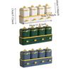 Double Layer Seasoning Jar Set with Spoon Spice Box Household Condiment Container  Home