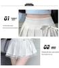 Pure Desire Pleated Lace-Trim A-line Mini Skirt - Women's Autumn Niche Style