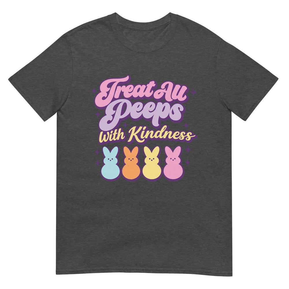 Treat All People With Kindness Easter Bunny Teacher Lover TShirt