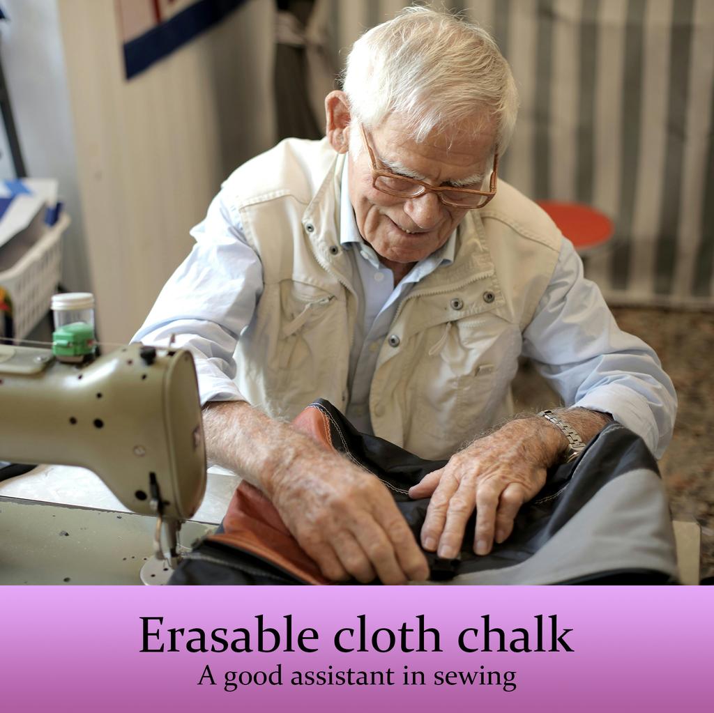 Мел портновский в форме ручки, стираемый, удобное меловое колесико, маркер для ткани для любителей шитья своими руками