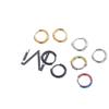 Серьги из нержавеющей стали с двухсторонней круглой проволокой - европейская и американская мода, универсальный и простой стиль инс