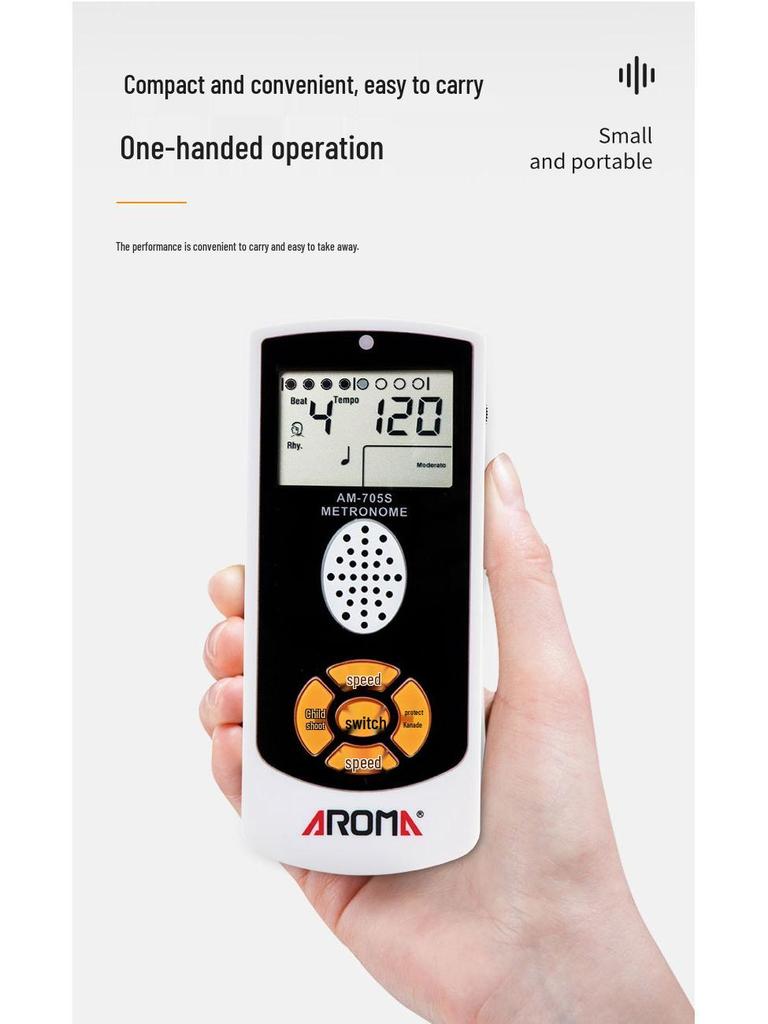 AROMA Anoma AM705 Многофункциональный метроном: Пианино, Гитара, Барабан, Гучжэн, Скрипка
