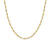 14K Gold Plated Stainless Steel Necklace, Double, Wrapped, Balls Nst2257